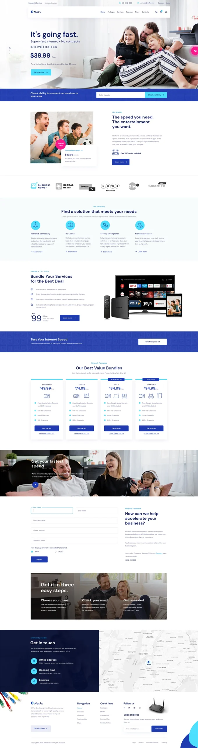 USA-based web design company Omnifuse project preview